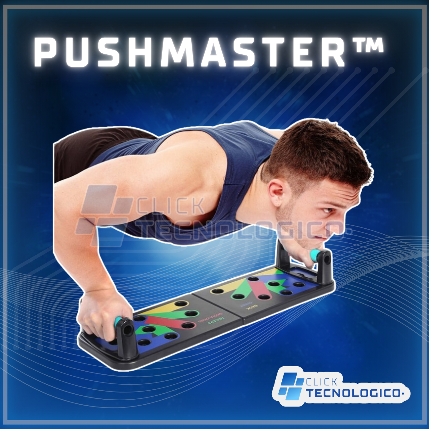 PushMaster™ Tablero Flexiones Fitness